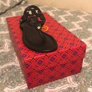 Brand new Black Tory Burch sandals